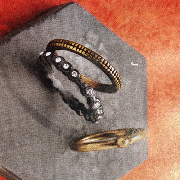 Silpada “Destination” Stack Rings - Picture 6 of 6